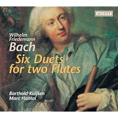 Wilhelm friedemann bach six duos pour deux flutes