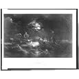 Le Capne. Aubert, Comt. le Jean Baptte de Caen, sauvant l'equipage de Brick Americain le Lydia (Reprint 24" x 19")
