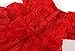 Wennikids Baby-Girls Red Rose Flower Christening Birthday Party Dress 6-9M