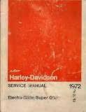 Harley-Davidson 1970 to 1972 Electra-Glide/Super Glide Service Manual, Part No. 99482-72