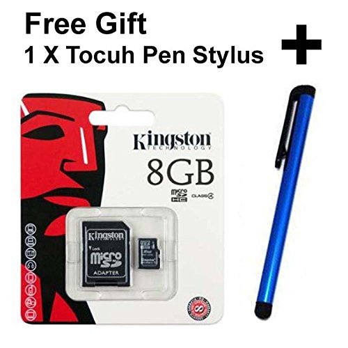 Samsung SH100 Camera Compatible 8GB Micro SDHC Flash Memory Card + SD Adapter - Genuine Kingston with Retail Package - Bargains Depot®
