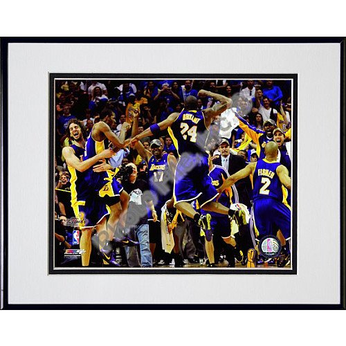 Photo File Los Angeles Lakers 2009 Nba Finals Champions Celebration Framed & Matted Photo