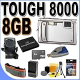51YBWEiUfqL. SL160  Olympus Stylus Tough 8000 12MP Digital Camera w/ 3.6x Optical IS Zoom  BigVALUEInc 8GB Waterproof Accessory Saver Bundle
