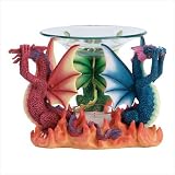 See/Hear/Speak No Evil Dragon Oil Warmer