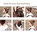 Rosette Hair 100% Human Hair Scrunchie Hair Bun Extension Donut Hair Chignons Curly Messy Up Do Hair piece