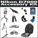 32GB Accessory Kit For Nikon D7000 Includes 32GB High Speed SD Memory Card  ....