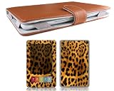 Bundle Monster Barnes & Noble Nook Synthetic Leather Case Cover Jacket + Skin Sticker + Screen Protector Ebook Accessories Combo - Fit 3G and Wifi Version