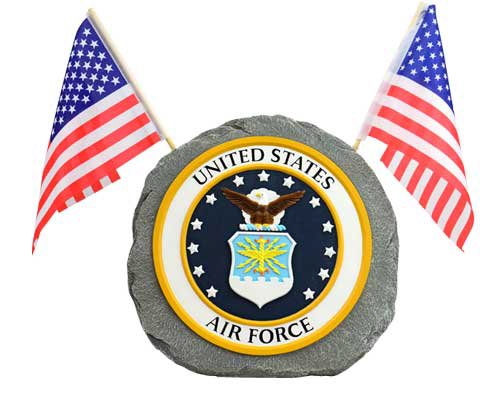 Red Carpet Studios Patriotic Garden Stone, Air Force