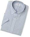 Van Huesen Men's Wrinkle Free Oxford Fancy Short Sleeve Shirt