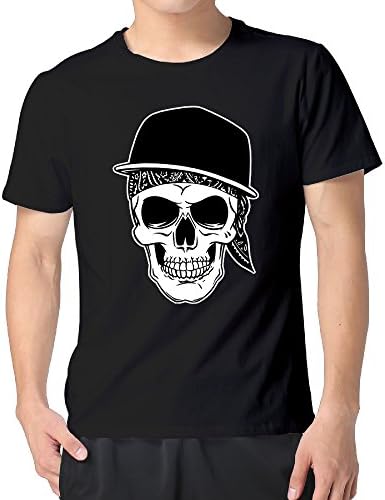 Men Skul Cap La Coka Nostra Hip-hop Tee T Shirts Short Sleeve