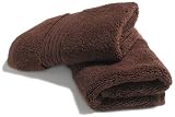 Pinzon Hydro-Cotton 2-Pack Washcloths, Chocolate