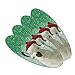 Fa La La La Llama Christmas Santa Hat Double-Sided Oval Nail File Emery Board Set 4 Pack