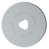 OLFA 1079062 RB45-2 45mm Straight Edge Rotary Blade, 2-Pack