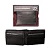 Perry Ellis Pattern Stitch Leather Wallet ~ Black