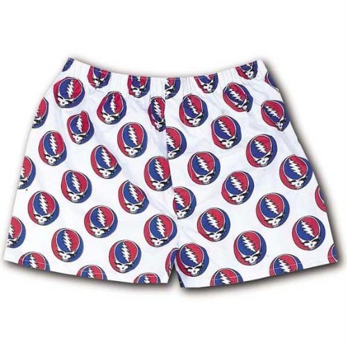 Grateful Dead - Steal Your Face White Boxer Shorts Underwear