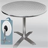 Lumisource TB-CAFE-SS Cafe Dinette Table - Stainless