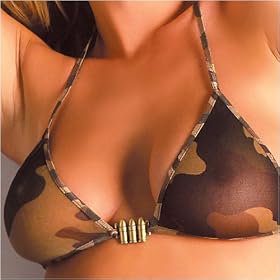 Camouflage collection, Micro jacket, Babydoll, Sleepwear Teddy, Bra, Garterbelt, Chemise and G-string.