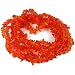 Orange Chip Glass Beads Jewelry Beading Part 34" Strand
