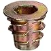 E-Z LOK Threaded Insert For Soft Wood, 10-24 Int Thread - 10mm length - Flanged- Zinc Die Cast (Pack of 50)