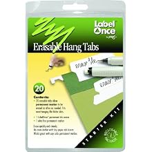 Erasable Hang Tags Starter Kit, 20 tabs