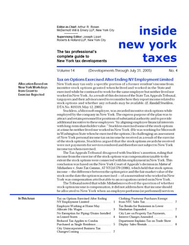 Childrens Toyshop  Magazines : Inside New York Taxes - Print on Demand