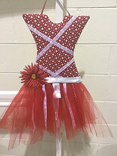Red and White Polka Dot Tutu Hair Bow Holder