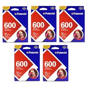 Click here to buy Polaroid 600 Pack of FIVE (5) Instant Film - 50 Photos.