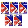 Polaroid 600 Pack of FIVE (5) Instant Film - 50 Photos