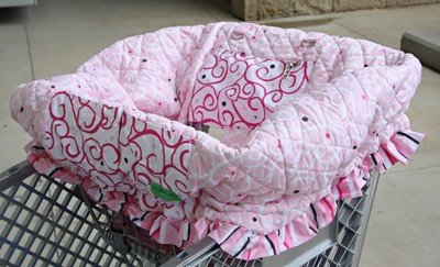 Buy Low Price Caden Lane Dark Pink Swirl Shopping Cart Cover dkpinkswirlshopcartcover