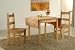 Distressed Waxed Pine Drop Leaf Dining Set with 2 Chairs