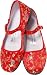 Red Brocade Silk Mary Jane Chinese Shoes
