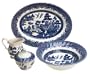 Churchill China Chelsea Blue Willow 5-Piece Dinnerware Completer Set