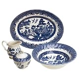 ChurchillChinaChelseaBlueWillow5-PieceDinnerwareCompleterSet