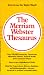 Books : The Merriam-Webster Thesaurus