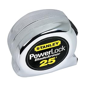 Stanley 33-525 25-Foot-by-1-Inch PowerLock Tape Rule with Blade Armor
