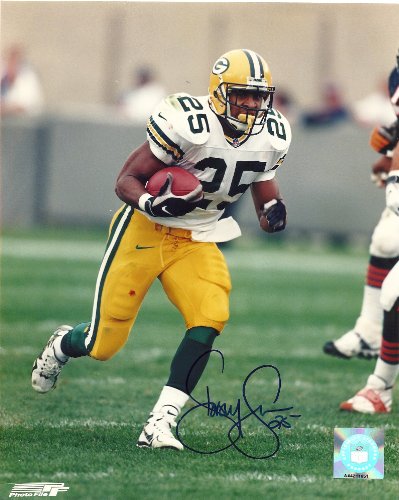 DORSEY LEVENS,GREEN BAY PACKERS,NOTRE DAME,SIGNED,AUTOGRAPHED,8X10 PHOTO,COA, RARE HARD PHOTO TO FIND