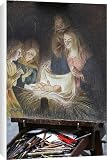 Canvas Prints of Easel and Nativity scene, Florence, Tuscany, Italy, Europe from Robert Harding