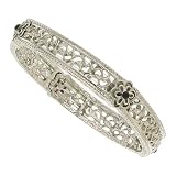 Daisy Filigree Silver Stretch Bracelet