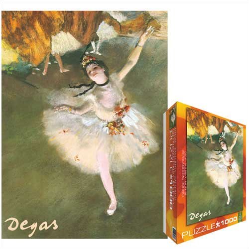 Jigsaw Puzzle by Edgar Degas, Ballerina, 1000 pieces, 119.25 in X 26.5 in. Ships same day.