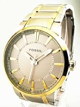Fossil Men's Round Two-Tone Stainless Steel Watch #FS4405