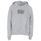 Sweatshirt Woman Heather Gray  Kiss Me, I Am Fitness Leader  Occupations