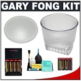Gary Fong Lightsphere II (Clear, Size P2) with Inverted Dome + Accessory Kit for Canon 550EX, Pentax AF-540FGZ and Phoenix DZBIS-112 Flashes