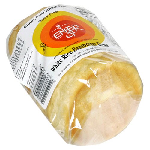 Ener-G Foods White Rice Hamburger Buns, 7.76-Ounce Units (Pack of 6)