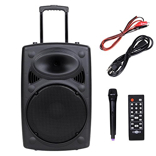 aw portable 1200w active pa speaker
