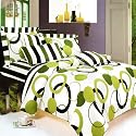 Blancho Bedding - [Artistic Romance] 100% Cotton 4PC Comforter Cover/Duvet Cover Combo (King Size)