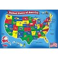 Large Wooden USA Map Capitals and States Puzzle By Melissa & Doug