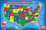 Melissa & Doug USA Map 51 pcs Floor Puzzle