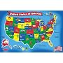 Melissa & Doug USA Map 51-Piece Floor Puzzle
