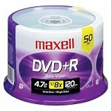 Maxell 16x Write-Once DVD+R - 50 Disc Spindle