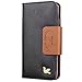iPhone 6s Case,[4.7inch],Wallet Case,Premium PU Leather&Soft TPU Back,Impact Resistant&Scratch-proof Credit Card Holder,Magnetic Flip Cover[Black]
